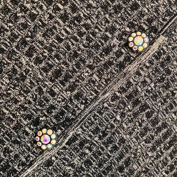 Misook $438 Women's Small Metallic Dressy Ornate Button Sweater Jacket Blazer - Picture 5 of 11